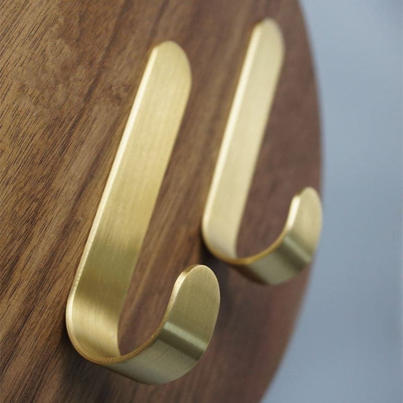 Avtoit | Brass Wall Hook Set | Rust-Resistant Coat Hooks Wardrobe
