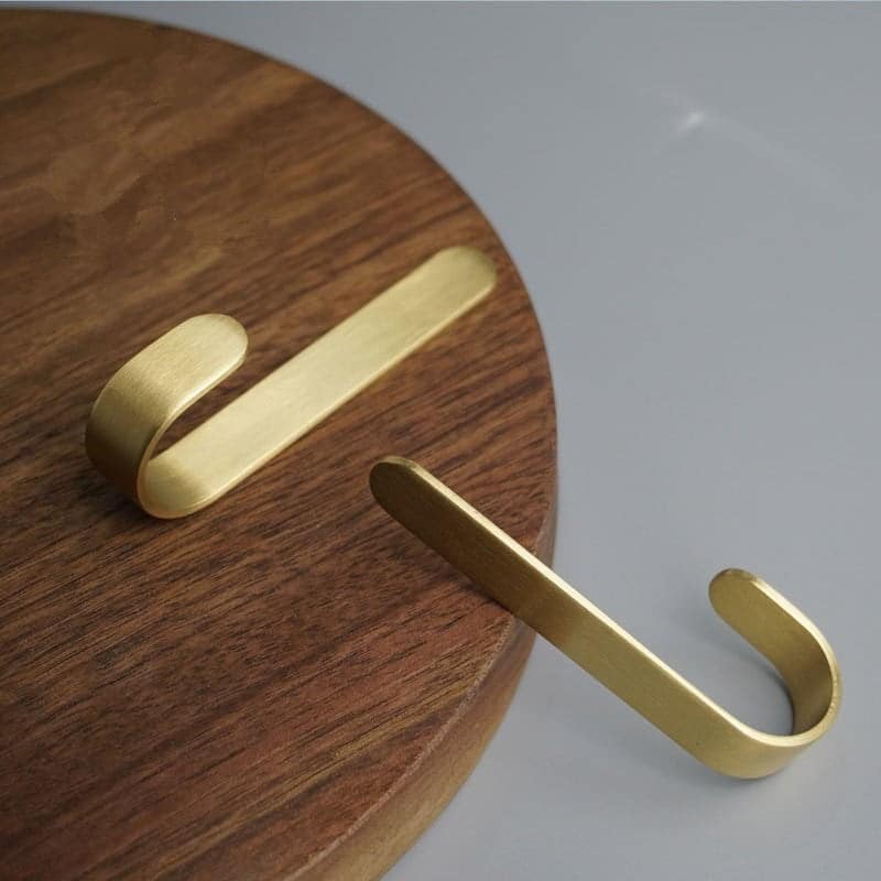 Avtoit | Brass Wall Hook Set | Rust-Resistant Coat Hooks Wardrobe