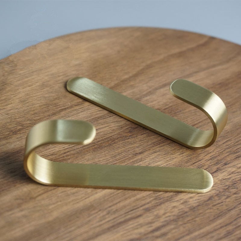 Avtoit | Brass Wall Hook Set | Rust-Resistant Coat Hooks Wardrobe