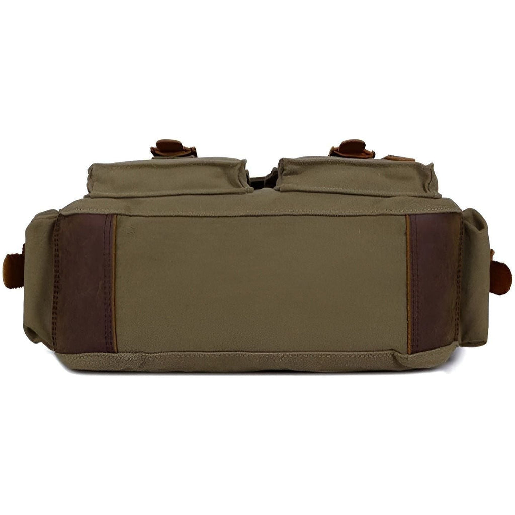 Avtoit | Michael Bag – Vintage Canvas Messenger Bag for Men with Leather Accents