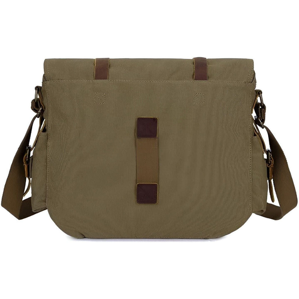 Avtoit | Michael Bag – Vintage Canvas Messenger Bag for Men with Leather Accents