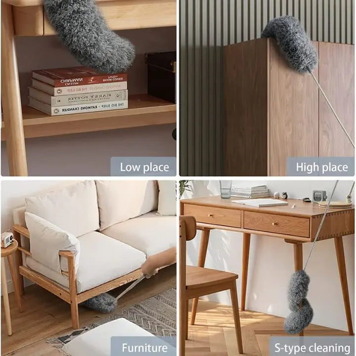 Avtoit | Microfiber Dusting Duster with Long Handle - Flexible Washable