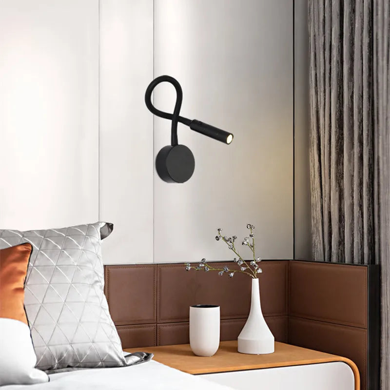 Avtoit | SleekGlow – Minimalist LED Reading Wall Lamp with Adjustable Arm