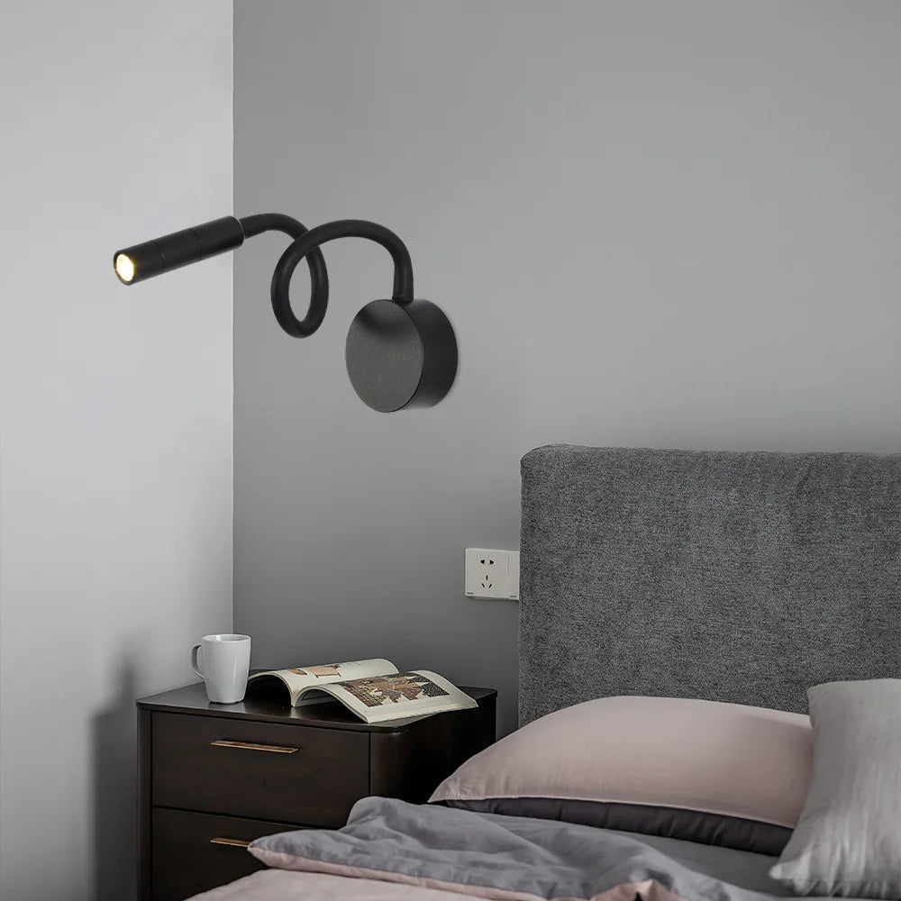 Avtoit | SleekGlow – Minimalist LED Reading Wall Lamp with Adjustable Arm