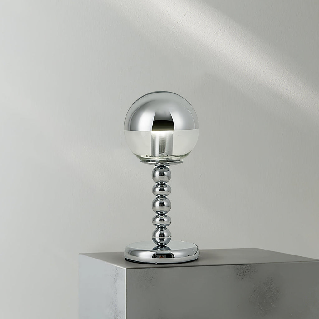 Avtoit | MirrorGlow – Minimalist Chrome Table Lamp