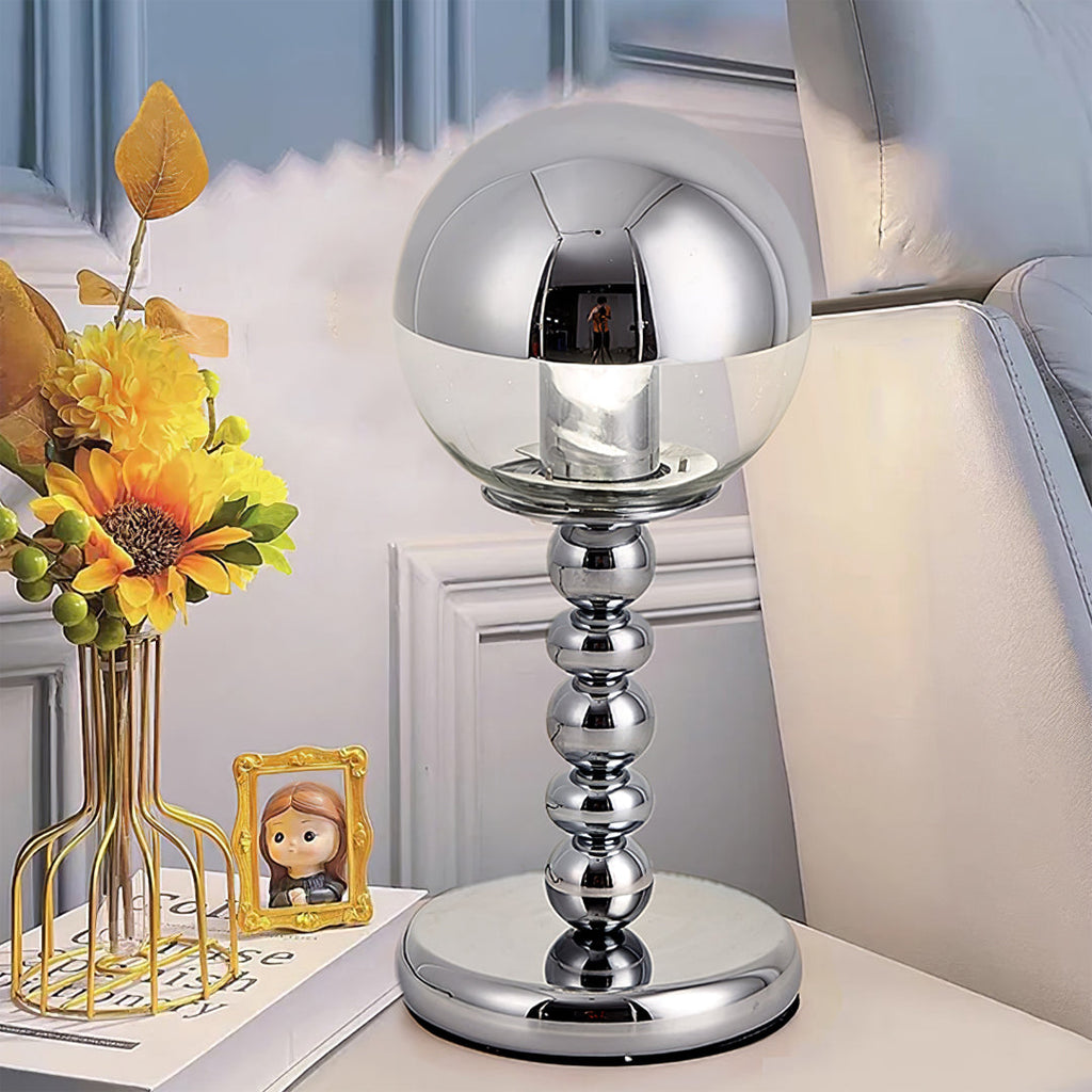 Avtoit | MirrorGlow – Minimalist Chrome Table Lamp