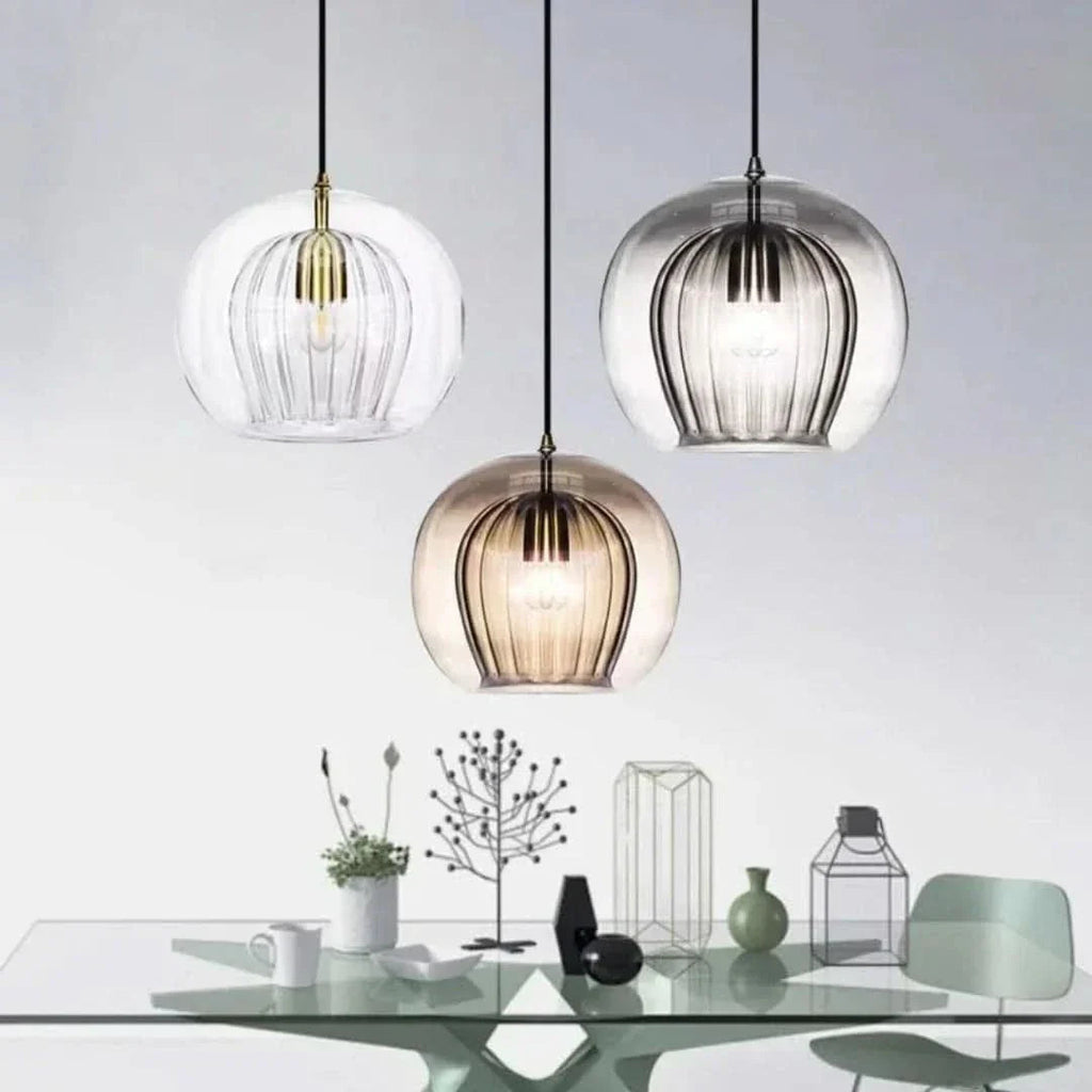 Avtoit | TimberGlow - Modern Glass Pendant Light