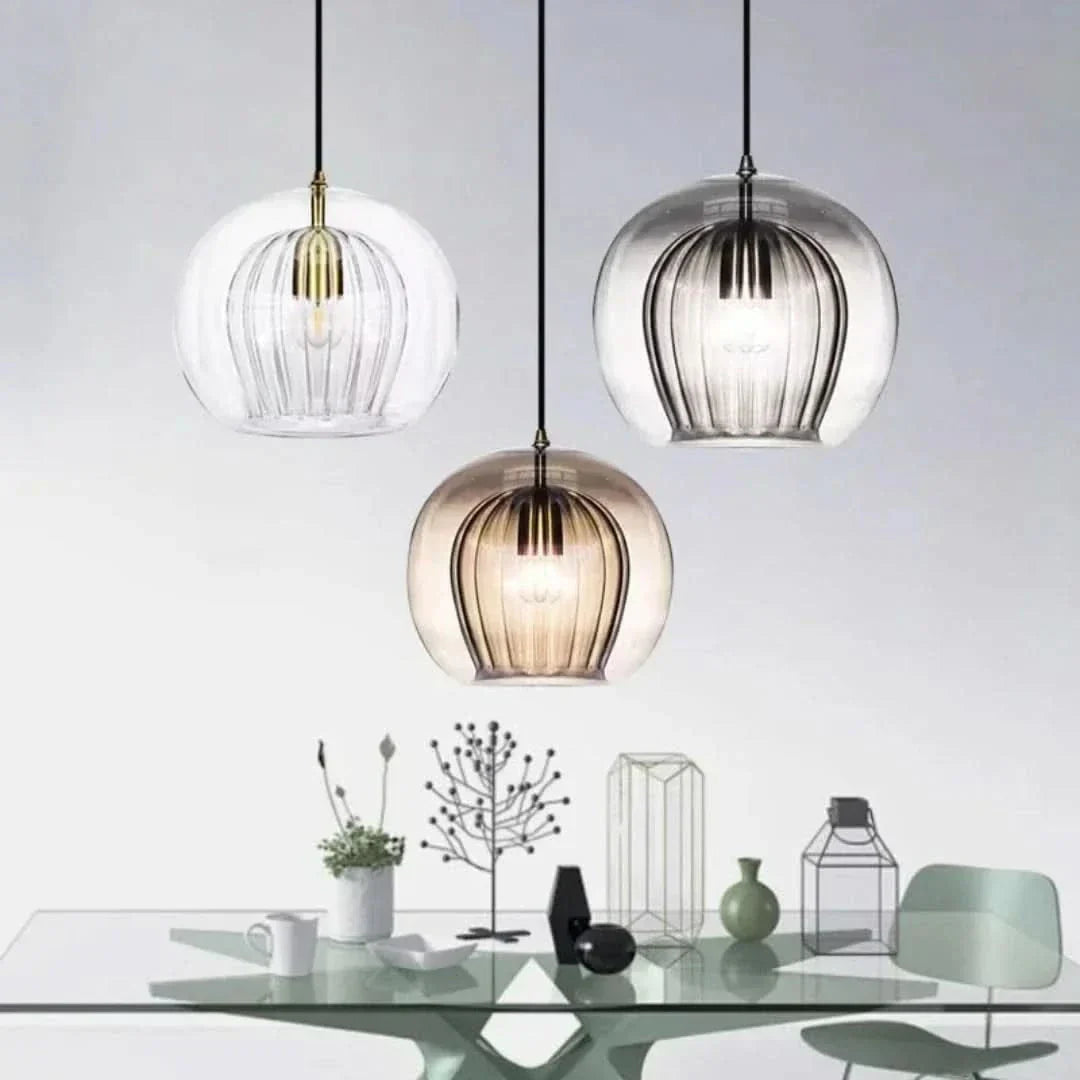 Avtoit | TimberGlow - Modern Glass Pendant Light