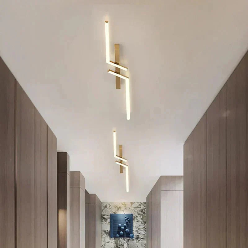 Avtoit | Modern Flush-Mounted LED Line Ceiling Light – Minimalist & Energy Efficient
