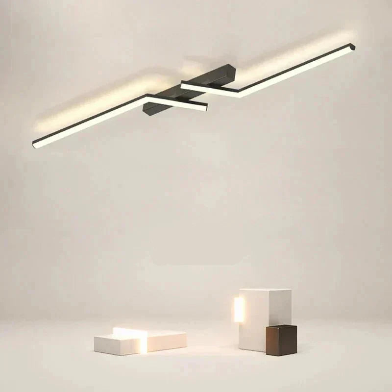 Avtoit | Modern Flush-Mounted LED Line Ceiling Light – Minimalist & Energy Efficient