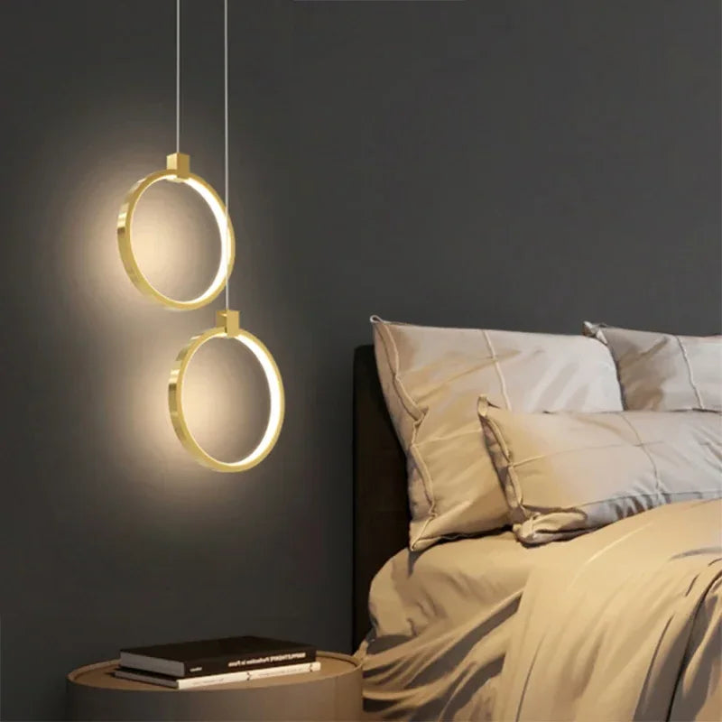 Avtoit | Elegant Double Ring Pendant Light | DuoGlow
