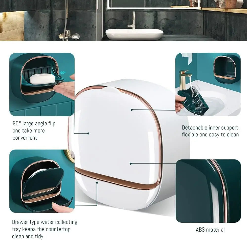 Avtoit | Modern soap dish with drip tray – Practical & longer soap durability