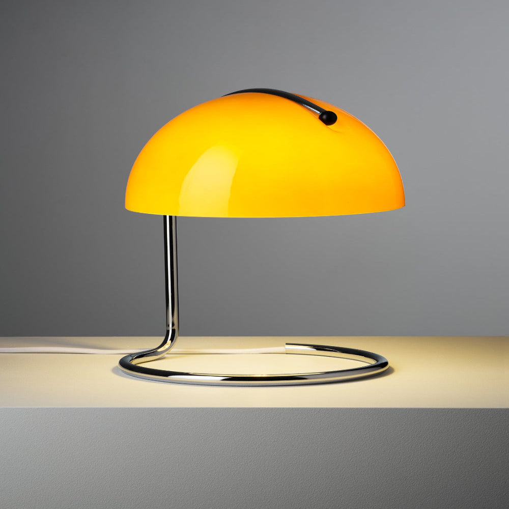 Avtoit | Mid-Century Modern Desk Lamp – Retro Orange Dome Design with USB Power