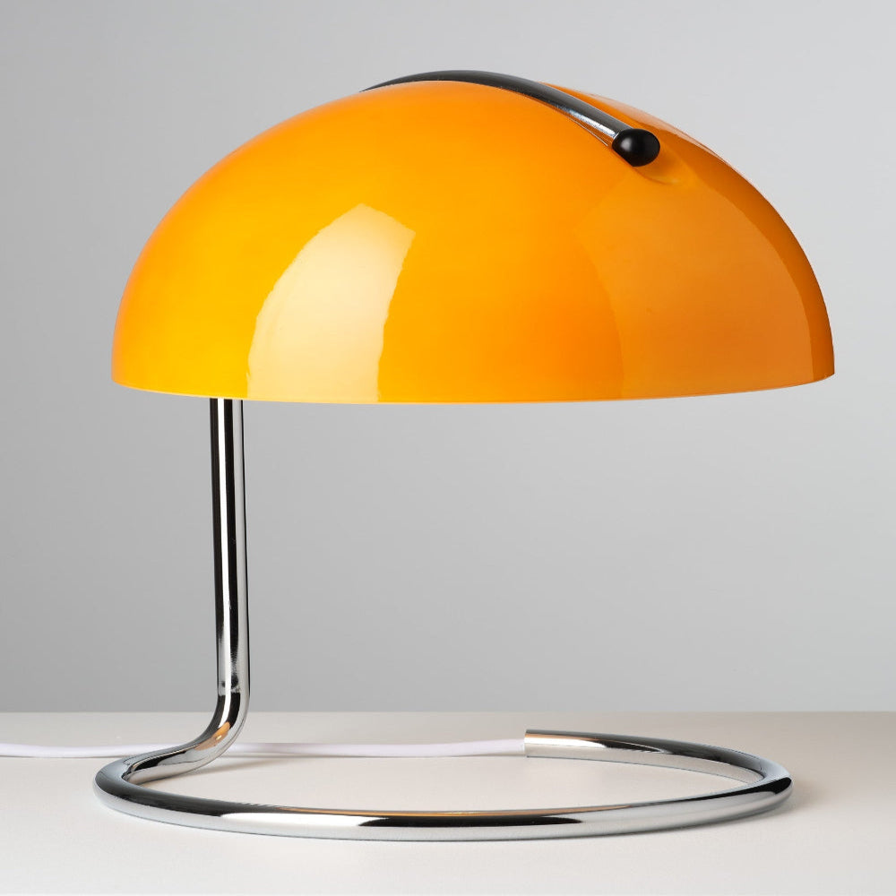 Avtoit | Mid-Century Modern Desk Lamp – Retro Orange Dome Design with USB Power