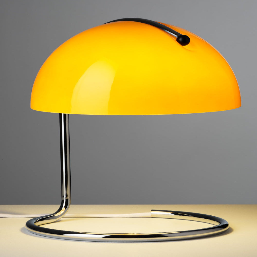 Avtoit | Mid-Century Modern Desk Lamp – Retro Orange Dome Design with USB Power