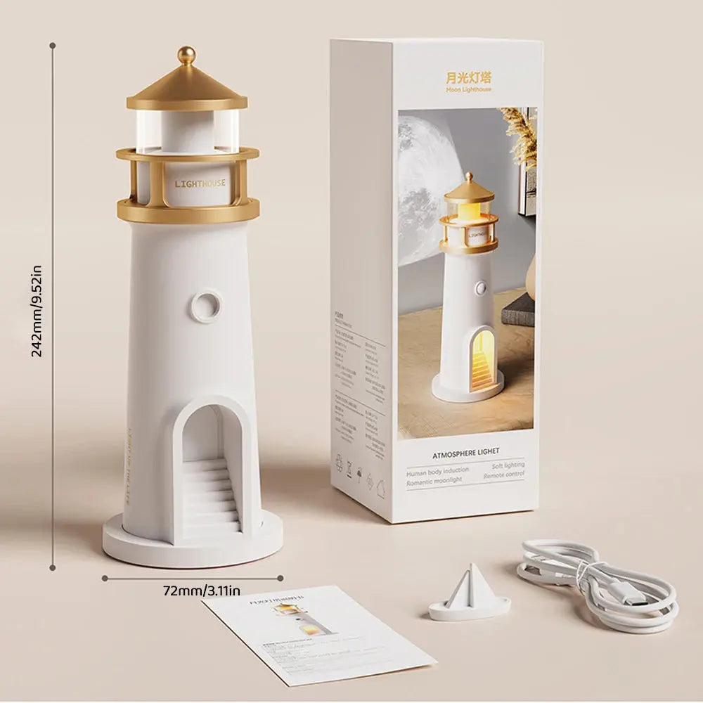 Avtoit | Moonlight Lighthouse Night Light – Soothing Glow for Any Room