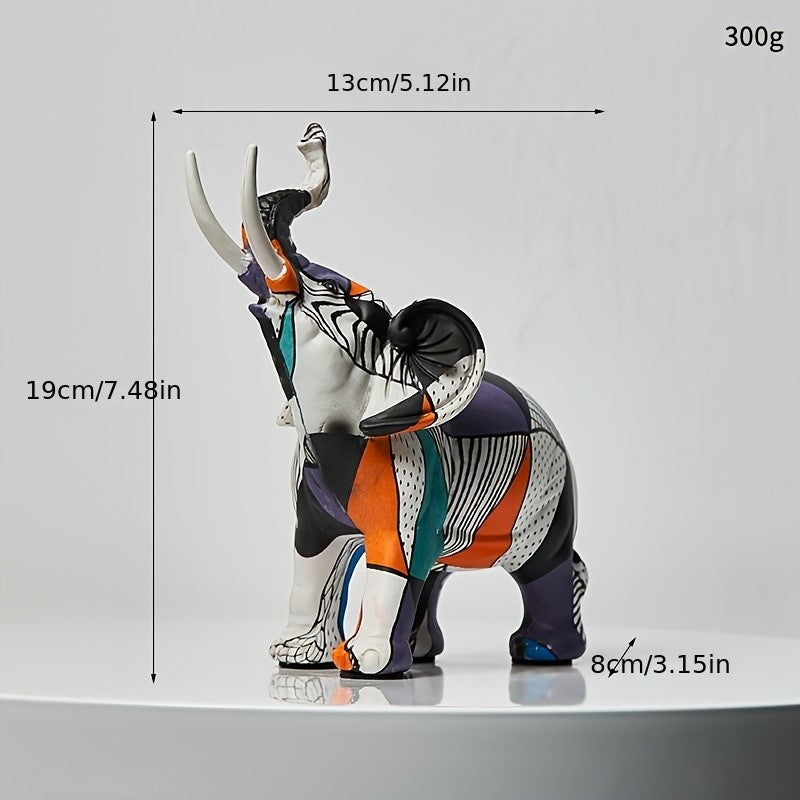 Avtoit | Mosaic Majesty Elephant Figurine – Handcrafted Artistic Elephant Sculpture for Home & Office Decor