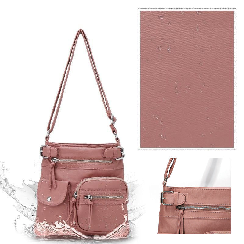 Avtoit | Multi-Pocket Soft PU Shoulder Bag