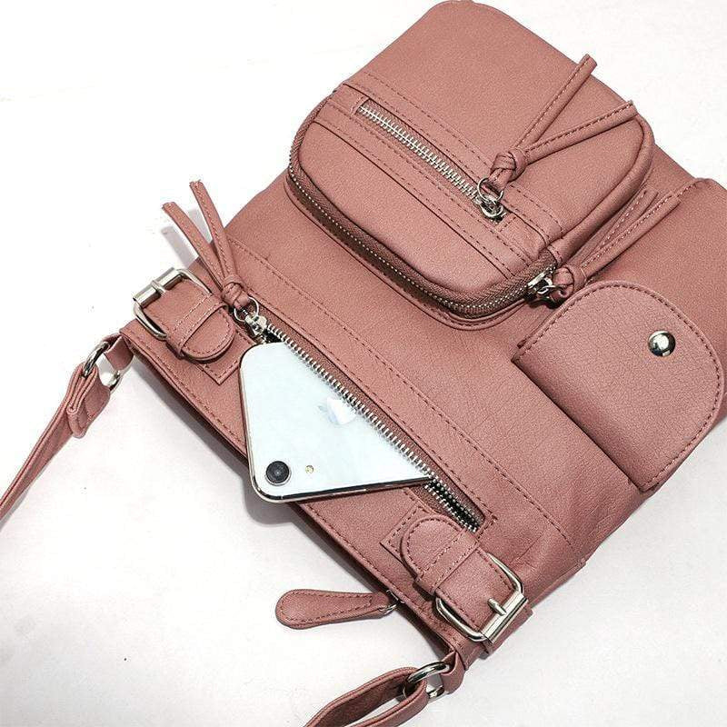 Avtoit | Multi-Pocket Soft PU Shoulder Bag