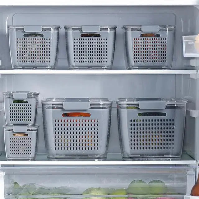 Avtoit | Multifunctional Refrigerator Storage Box with Foldable Dividers
