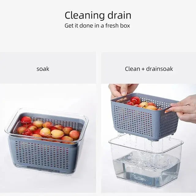 Avtoit | Multifunctional Refrigerator Storage Box with Foldable Dividers