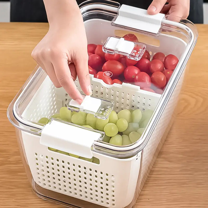 Avtoit | Multifunctional Refrigerator Storage Box with Foldable Dividers