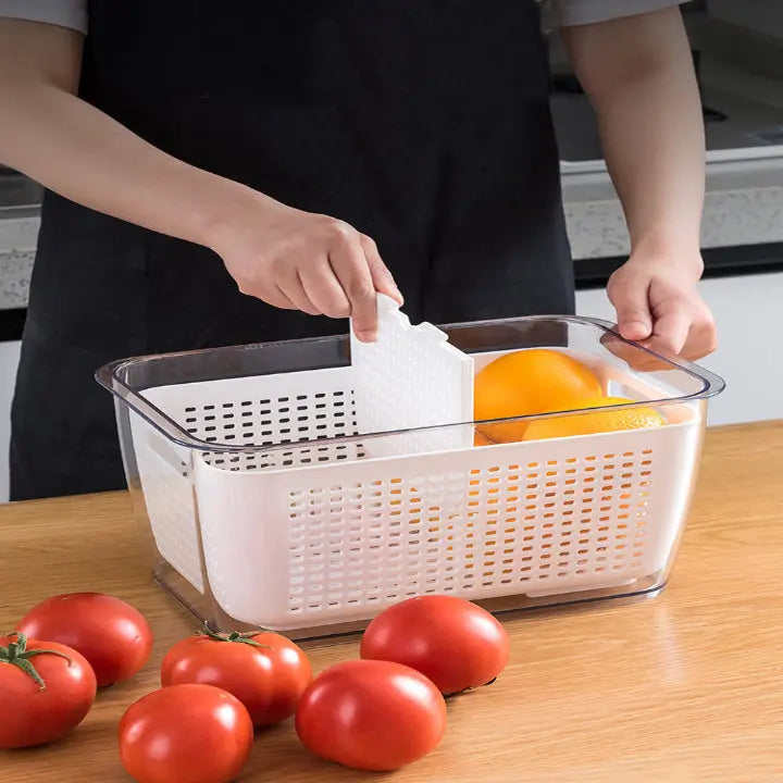 Avtoit | Multifunctional Refrigerator Storage Box with Foldable Dividers