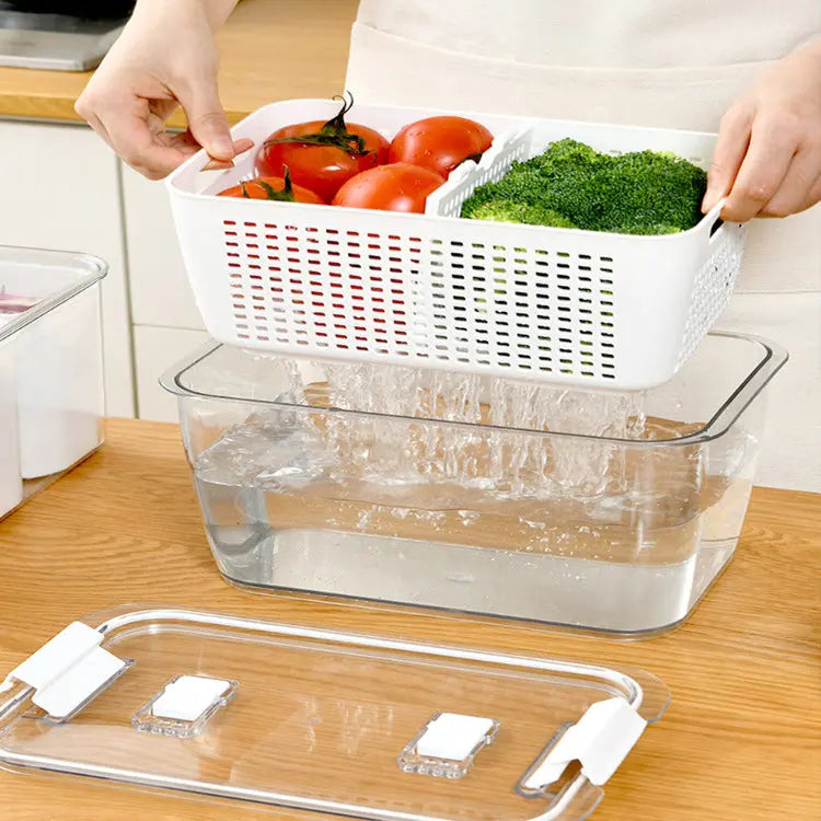 Avtoit | Multifunctional Refrigerator Storage Box with Foldable Dividers