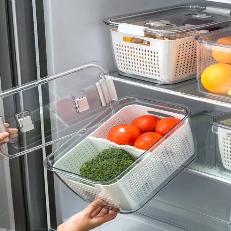 Avtoit | Multifunctional Refrigerator Storage Box with Foldable Dividers