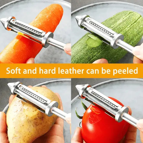 Avtoit | Multifunctional Stainless Steel Vegetable Peeler – Peeling & Julienne with One Handle