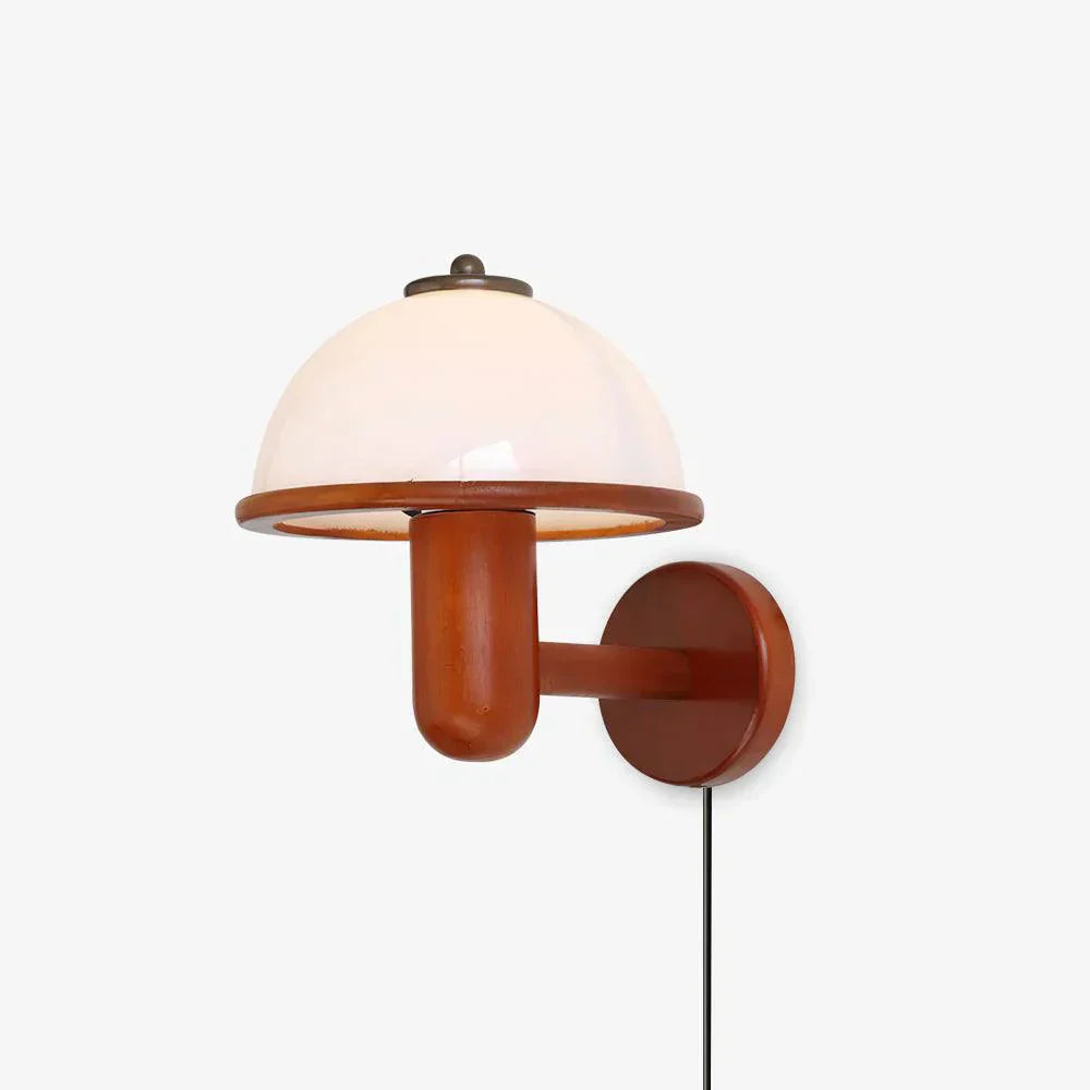 Avtoit | NordShroom | Wooden Wall Lamp in Scandinavian Mushroom Style