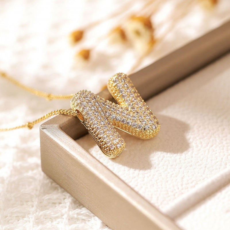 Avtoit | Alphabet-Diamond-Pendant-Necklace
