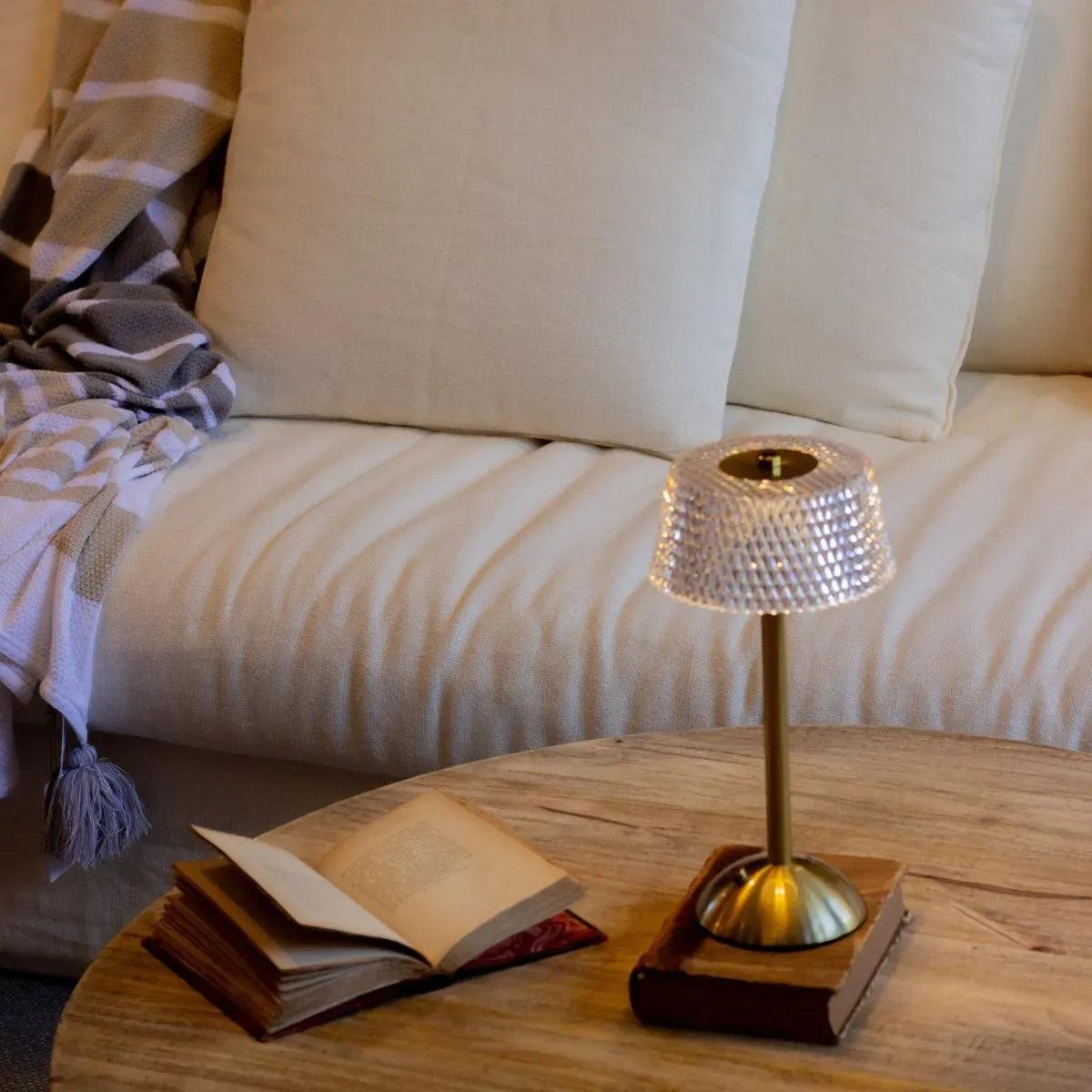 Avtoit | Nightstand Lamp Crystal Gold