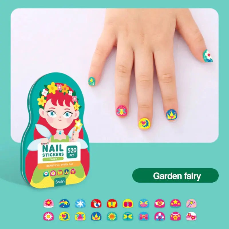 Avtoit | Nail Sticker Set for Kids — Over 520 creative, waterproof designs