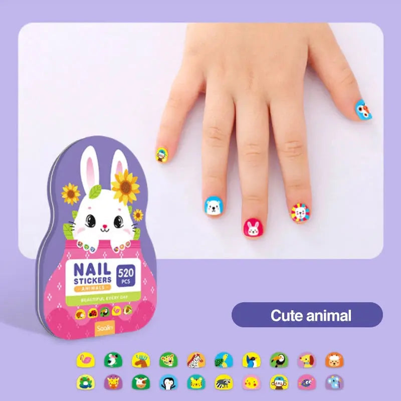 Avtoit | Nail Sticker Set for Kids — Over 520 creative, waterproof designs
