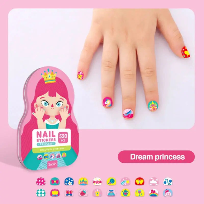 Avtoit | Nail Sticker Set for Kids — Over 520 creative, waterproof designs