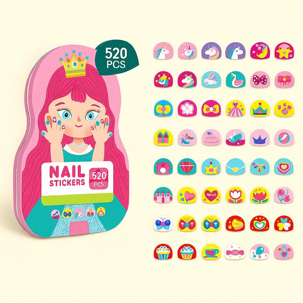 Avtoit | Nail Sticker Set for Kids — Over 520 creative, waterproof designs