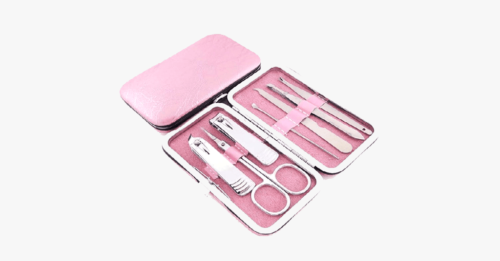 Avtoit | 7-piece nail clipper set - Comes in a pink case - Perfect for manicure!