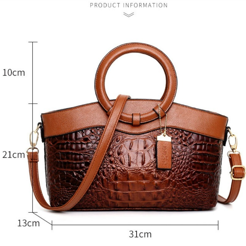 Avtoit | Leather Crocodile Bag – with handcrafted details