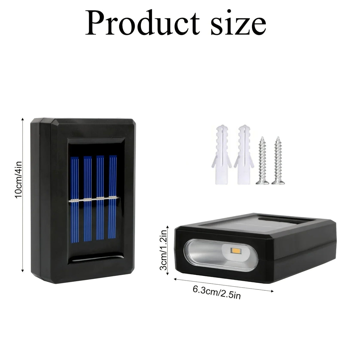 Avtoit | LUMIX | New Solar Wall Lighting for Outdoors | Waterproof LED Solar Lamp for Ambient Garden Light