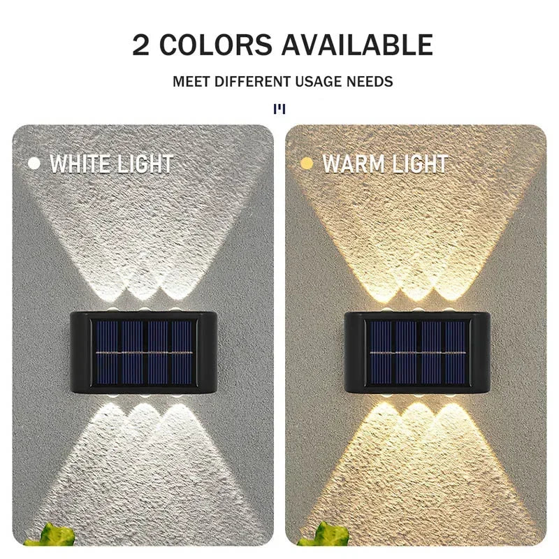Avtoit | LUMIX | New Solar Wall Lighting for Outdoors | Waterproof LED Solar Lamp for Ambient Garden Light