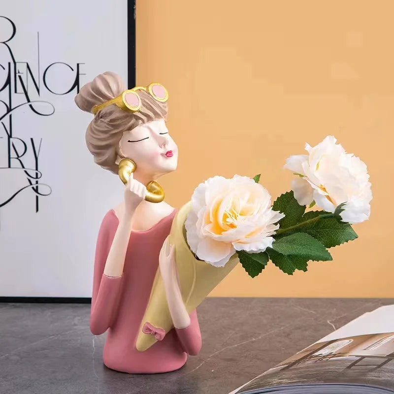 Avtoit | FloralFinesse - Girl Vase Decor