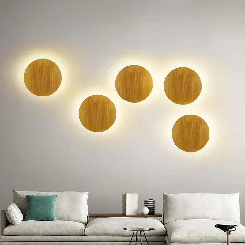 Avtoit | LuxeRadiant – Scandinavian Wooden Wall Lamp