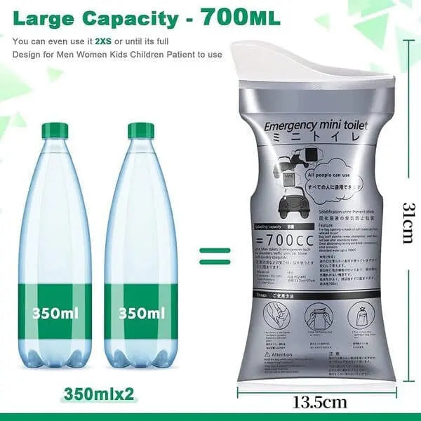 Avtoit | Emergency travel bag for urine relief — Leak-proof & odor-proof