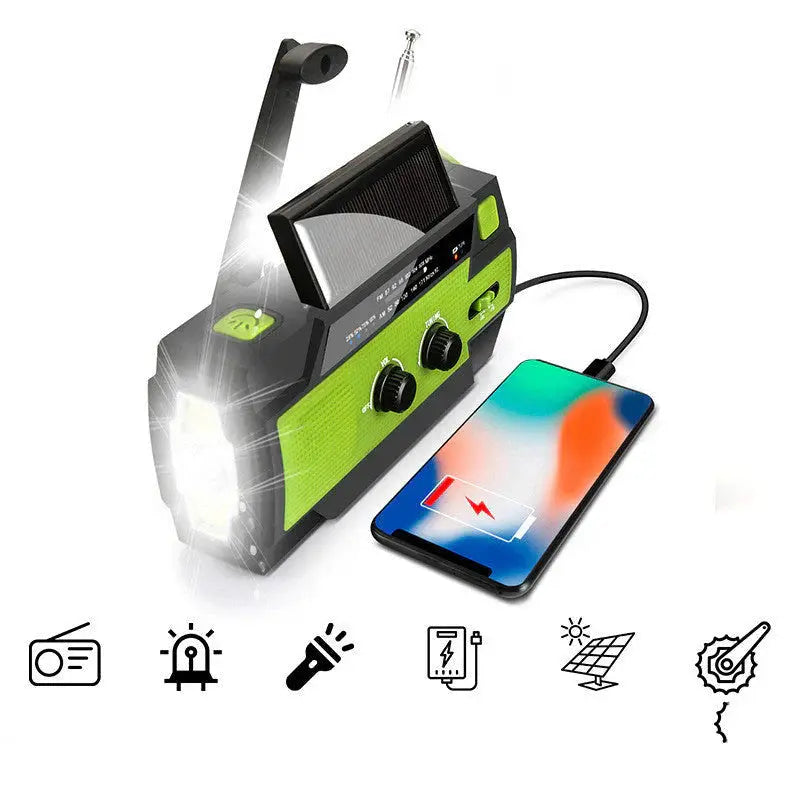 Avtoit | Emergency Solar Radio with Power Bank and SOS Alarm