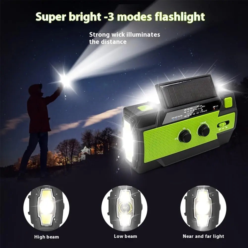 Avtoit | Emergency Solar Radio with Power Bank and SOS Alarm