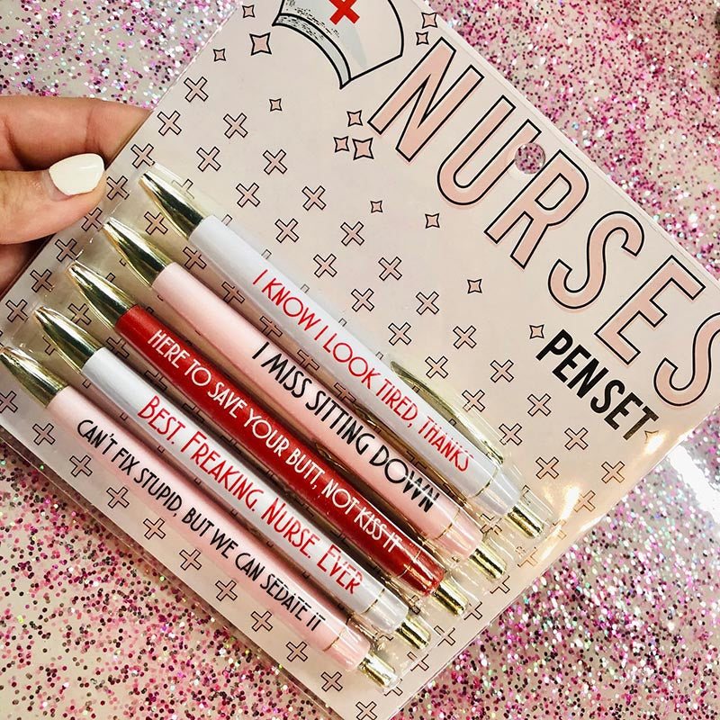 Avtoit | Funny Nurse Ballpoint Pen Set (Set of 5)