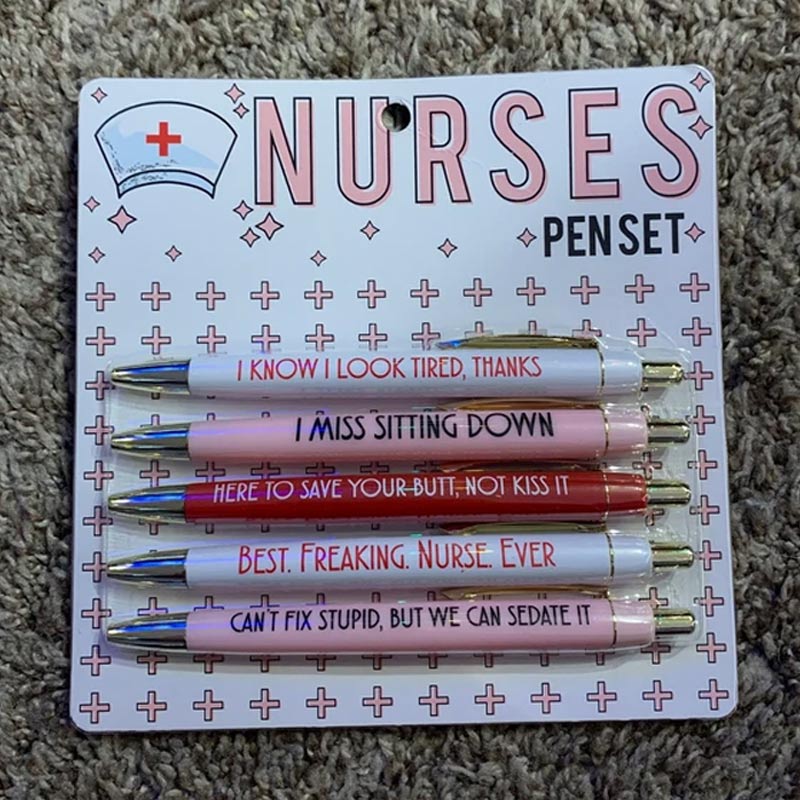 Avtoit | Funny Nurse Ballpoint Pen Set (Set of 5)