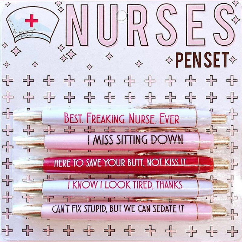Avtoit | Funny Nurse Ballpoint Pen Set (Set of 5)