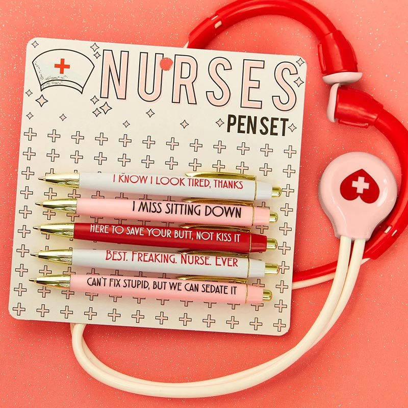 Avtoit | Funny Nurse Ballpoint Pen Set (Set of 5)